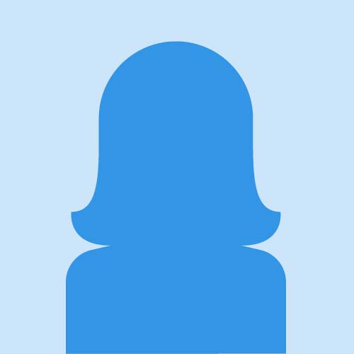 Blue silhouette of a woman with medium-length hair on a light blue background, commonly used as a generic profile or placeholder image.